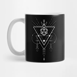 Boho D20 Dice Dungeon Master Symbols Mug